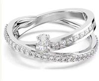 Anello Swarovski Donna in Lega metallica Cristallo 5691231 - 5691231